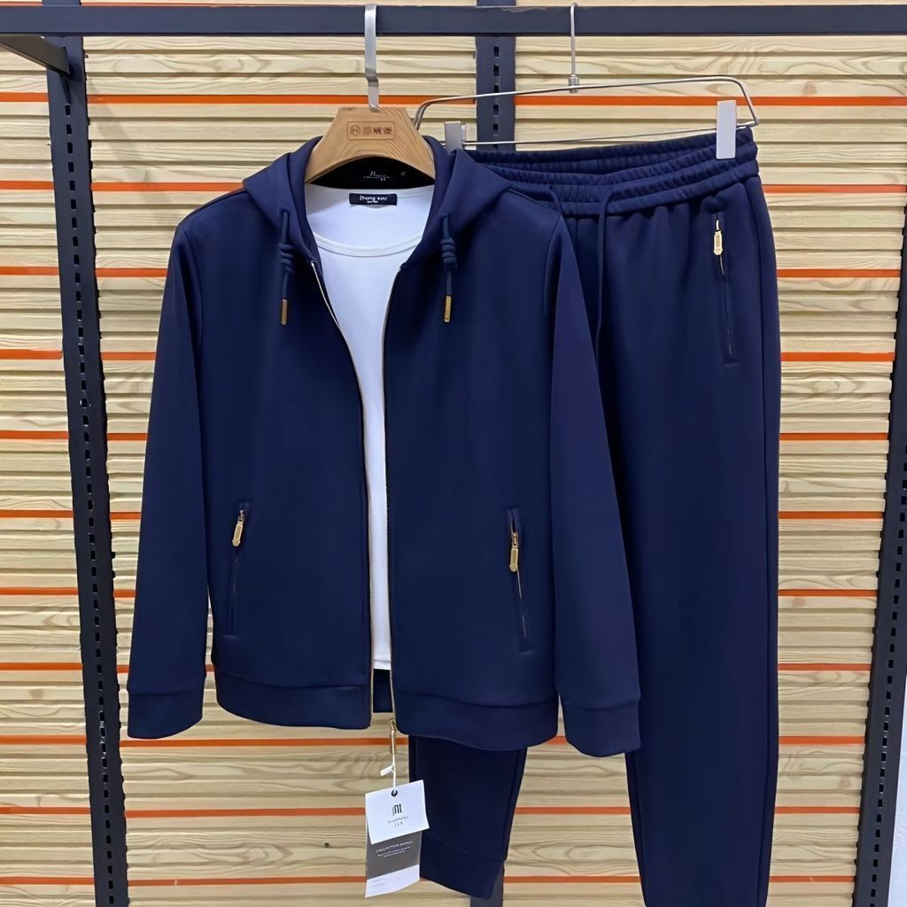 8KMZ 2023New Spring and Autumn Trendy Men's Casual Outfit: Jacket and Jogger Pants Two-Piece Set, Ko