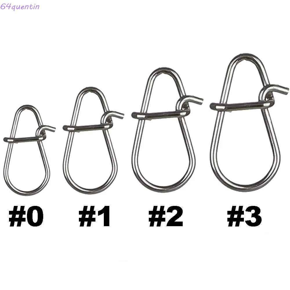 QUENTIN Xoay Mồi Kết Nối Dụng Cụ Cá Dụng Cụ Câu Cá 00 -3 Phụ Kiện An Toàn Khóa Snap Kết Nối Câu Cá M