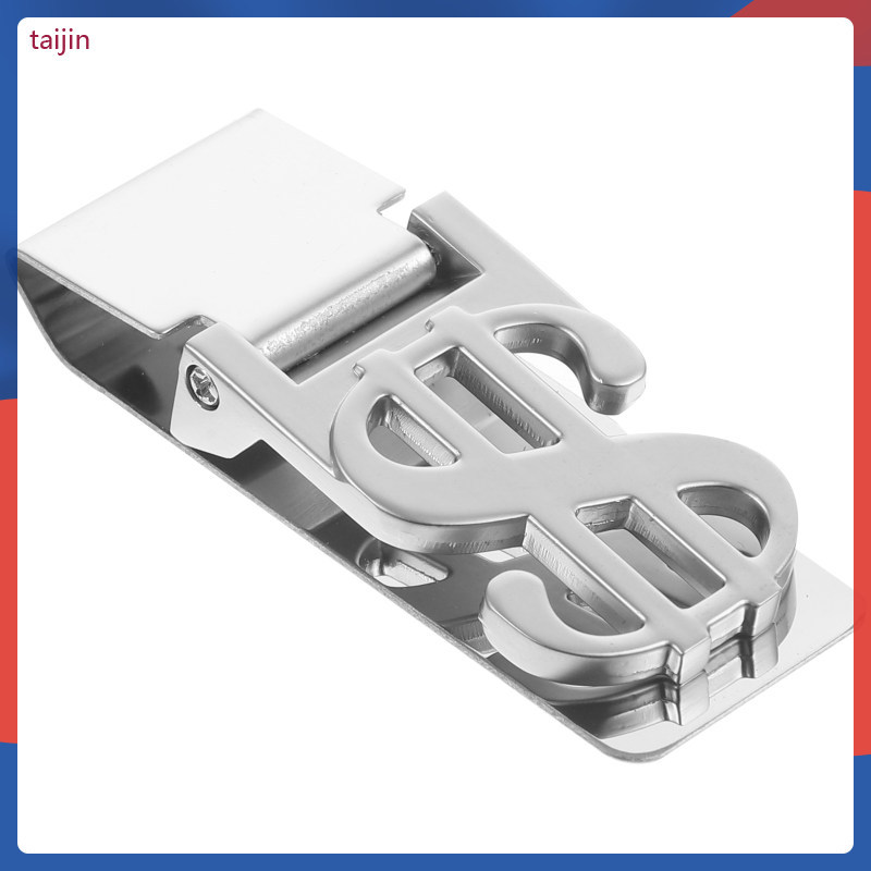 1 Chiếc Kim Loại Đô La Ký Hình Tiền Giấy Kẹp Mini Thép Không Gỉ Ví Tiền Kẹp Thư Mục Tiền Tín Dụng ta
