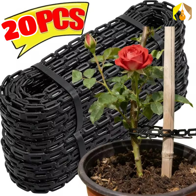 10 / 20 Cái Bền PE Sân Vườn Cây Trái Cây Nhánh Ràng Buộc Mối Quan Hệ- Cảnh Quan Đen Chống Gió Saplin