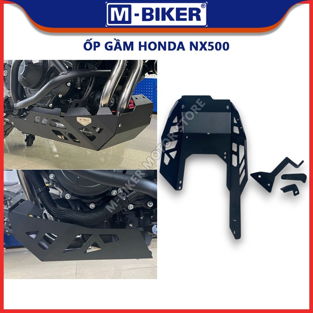 Ốp gầm NX500, Bảo vệ gầm NX500, Ốp bảo vệ gầm xe Honda NX500 chính hãng MBIKER