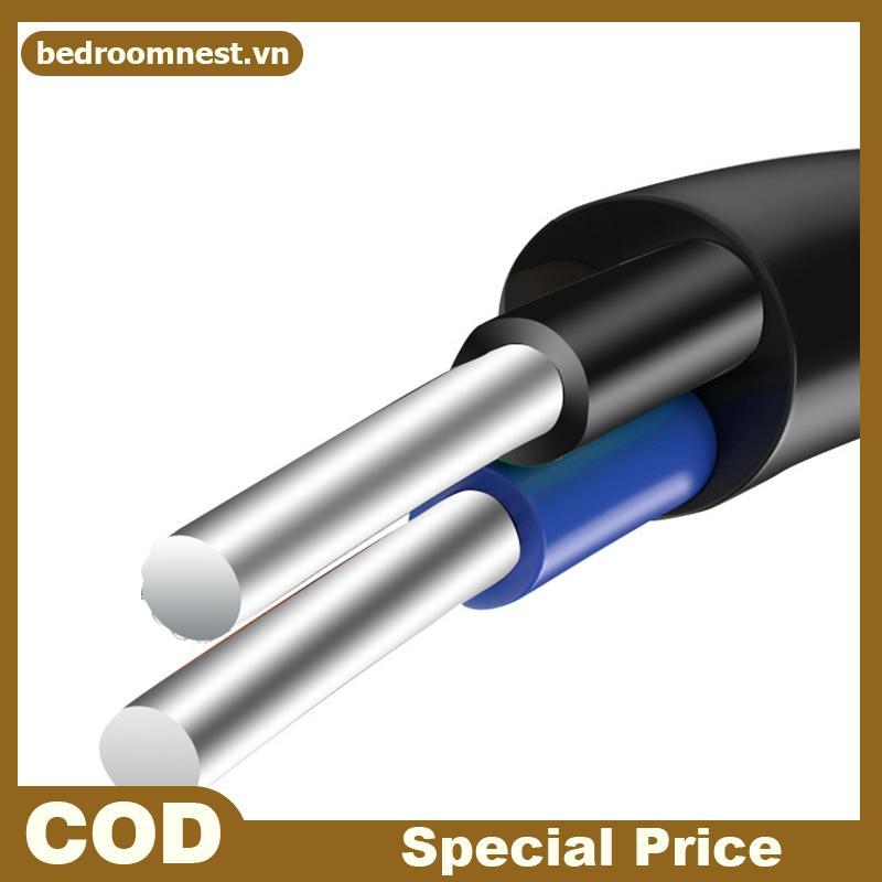 BEDROOM 0.8 / 1M Cáp USB Dây Sạc Lỗ Đồng Phù Hợp Với Đèn Pin 5V Máy Cạo Râu Tóc Dây Đơn Lỗ 1.5 1.8 2