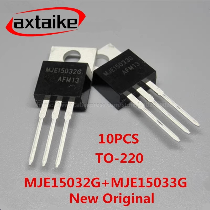 10 CÁI MJE15032 MJE15033 MJE15032G MJE15033G TO-220 NPN / PNP Bộ khuếch đại âm thanh Ống dẫn điện DI
