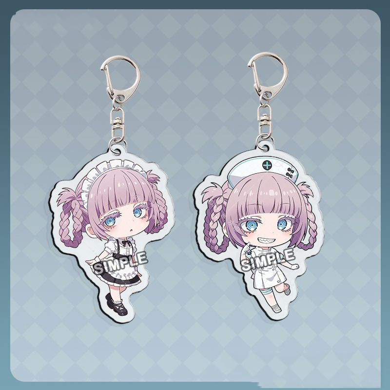 Anime CALL OF THE NIGHT Acrylic Keychain Cartoon Nazuna Nanakusa Charm Key Chain Keyring Bag Accesso
