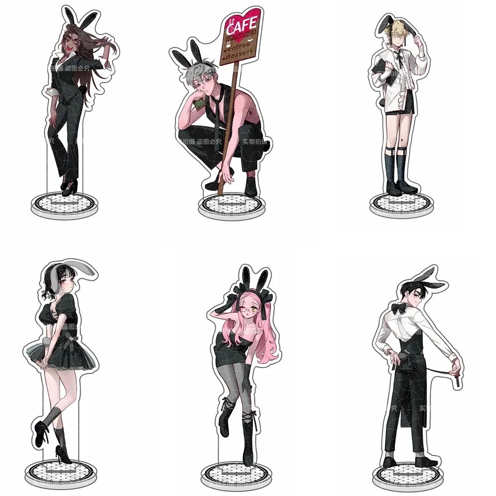 Standee Alien Stage mô hình mica trang trí bàn học Mizi Sua Till Ivan Hyuna Luka ver Bunny Cafe Móc 