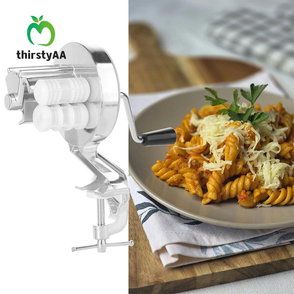 Máy làm mì ống thủ công THIRSTYAA, Máy ép tay quay Macaroni Máy làm, Hợp kim nhôm chuyên nghiệp Tiết kiệm nhân công Máy Fettuccine tiện dụng