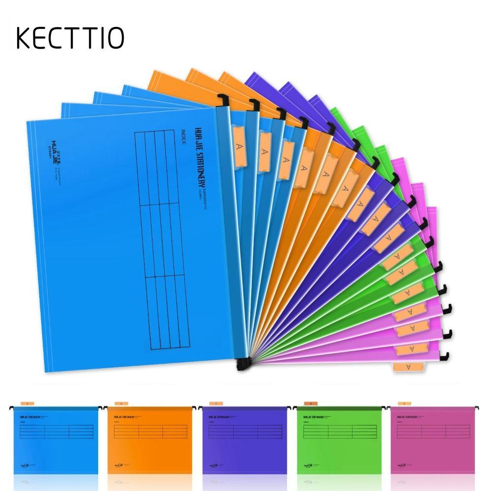 Tệp treo KECTTIO A4, Thư mục lao động nhanh A4 PVC A4, có móc treo Loại treo Màu sắc ngẫu nhiên Thư 