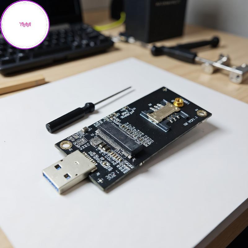 Yiyi 1 Bộ Thẻ Mở Rộng DW5821E M2-NGFF DW5811e DW5816E EM7455 L860-GL USB3.0 Cho Mô Đun 3G / 4G / 5G 