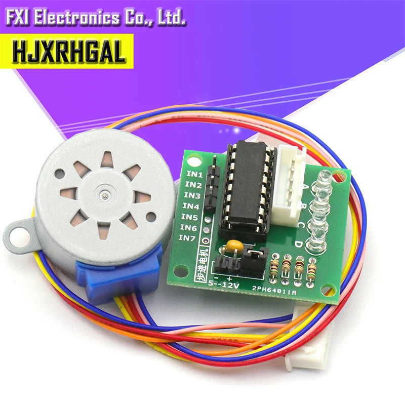 1 Chiếc 5V 4-Phase Stepper Stepper Step Motor + Driver Board ULN2003 với ổ đĩa Mô-đun kiểm tra Máy m
