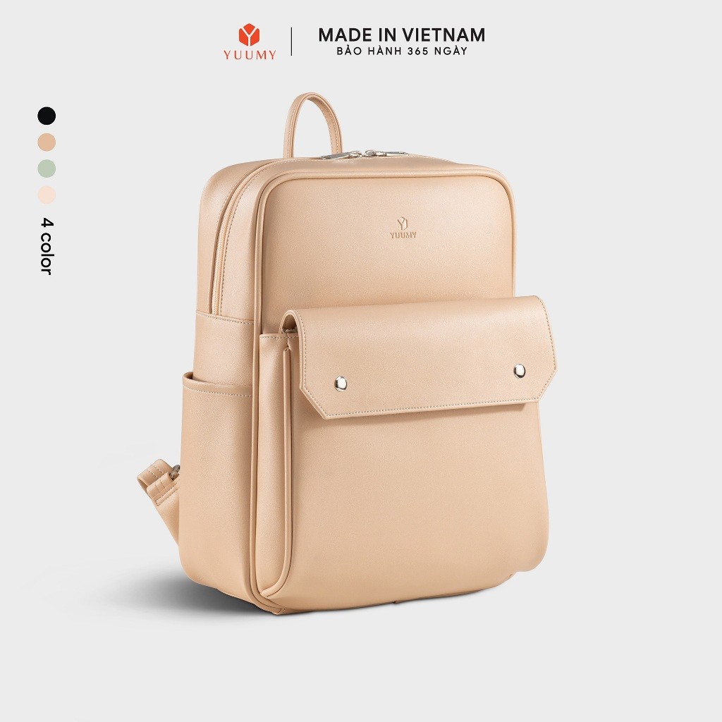 Balo Yuumy (Thời trang nữ phối ngăn cỡ trung - Balo da Seasand YBA109) Bagsmart