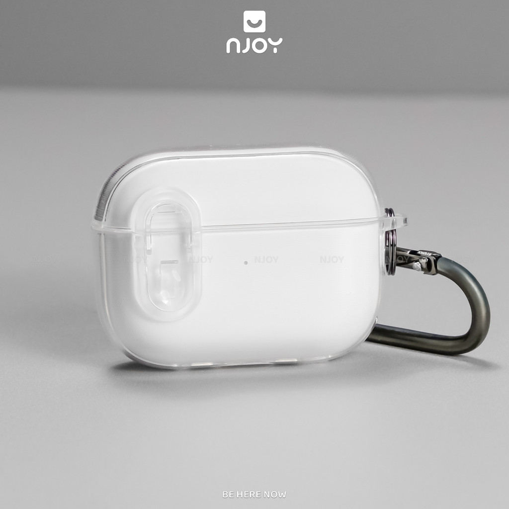 Ốp Trong Suốt Khoá Từ Tính Thông Minh Kèm Móc Khoá Cho Airpods Pro 3 2 Njoyshop