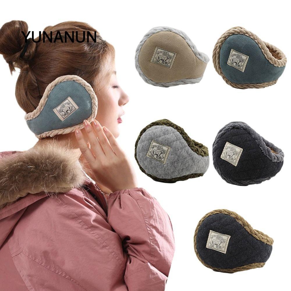 YUNANUN Bịt Tai Mùa Đông, Lông Cừu Sang Trọng Mềm Mại Ấm Áp Earflaps, Thời Trang Cosy Earmuffs Dành 