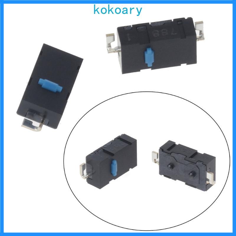 KOK Chuột Nhật Bản Chính Hãng Microswitch D2LS-21 D2LS-11 Công Tắc Chuột Chấm Trắng Xanh