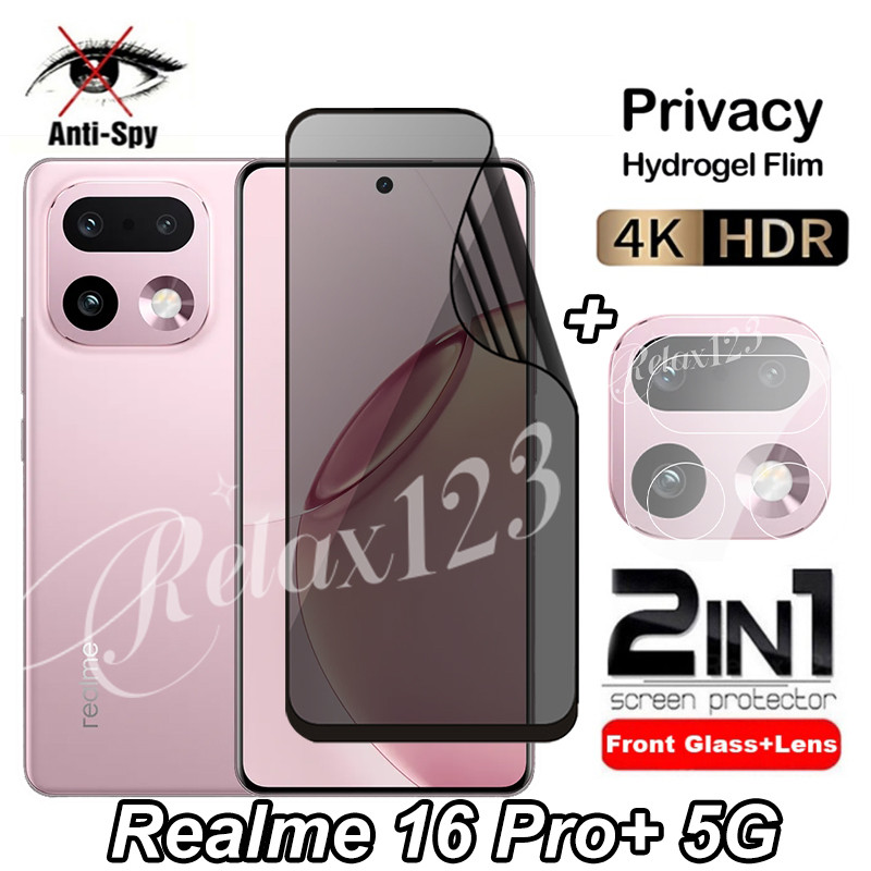 Realme 16 Pro + 5G Phim Hydrogel Chống Riêng Tư Và Camera Flim Cho Realme 16Pro + Realme 16Pro 16Pro
