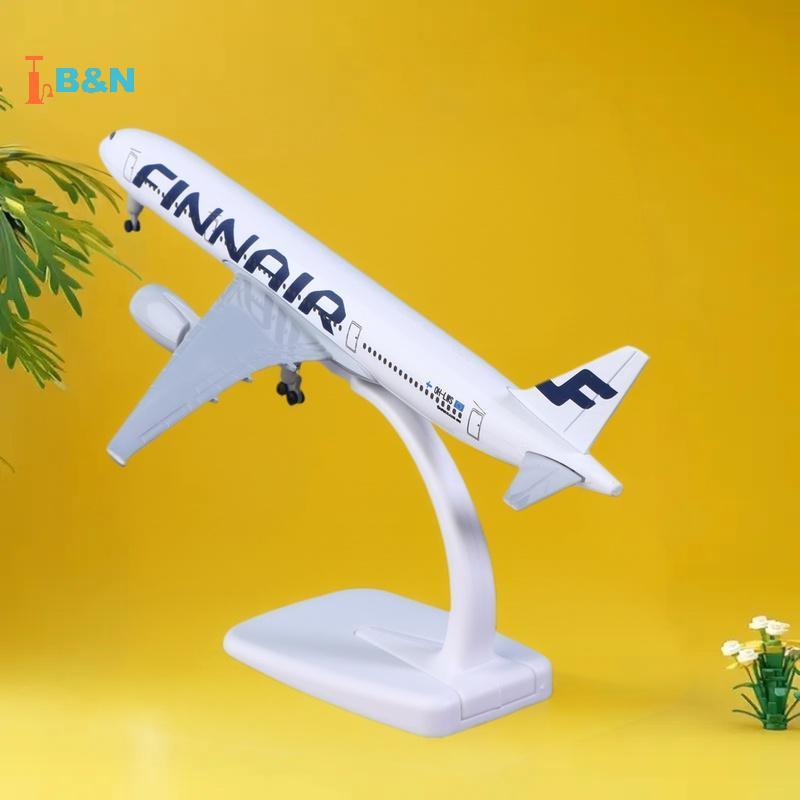 XeR 1 Bộ Hợp Kim Kim Kim Loại Diecast Máy Bay Có Bánh Xe 20CM A350 Finnair Bộ Máy Bay Airbus 350 Phầ