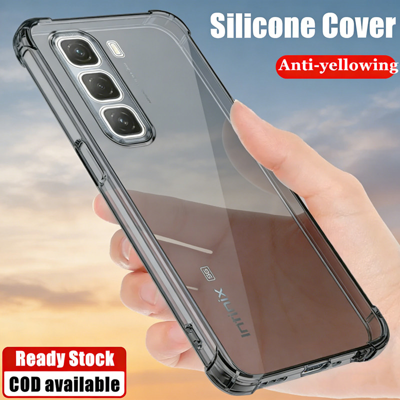 Dành Cho Infinix Hot 60i 4G X6728 X6728B Silicon Lỏng Trong Suốt Linh Hoạt Bán Trong Suốt Chống Ốp L