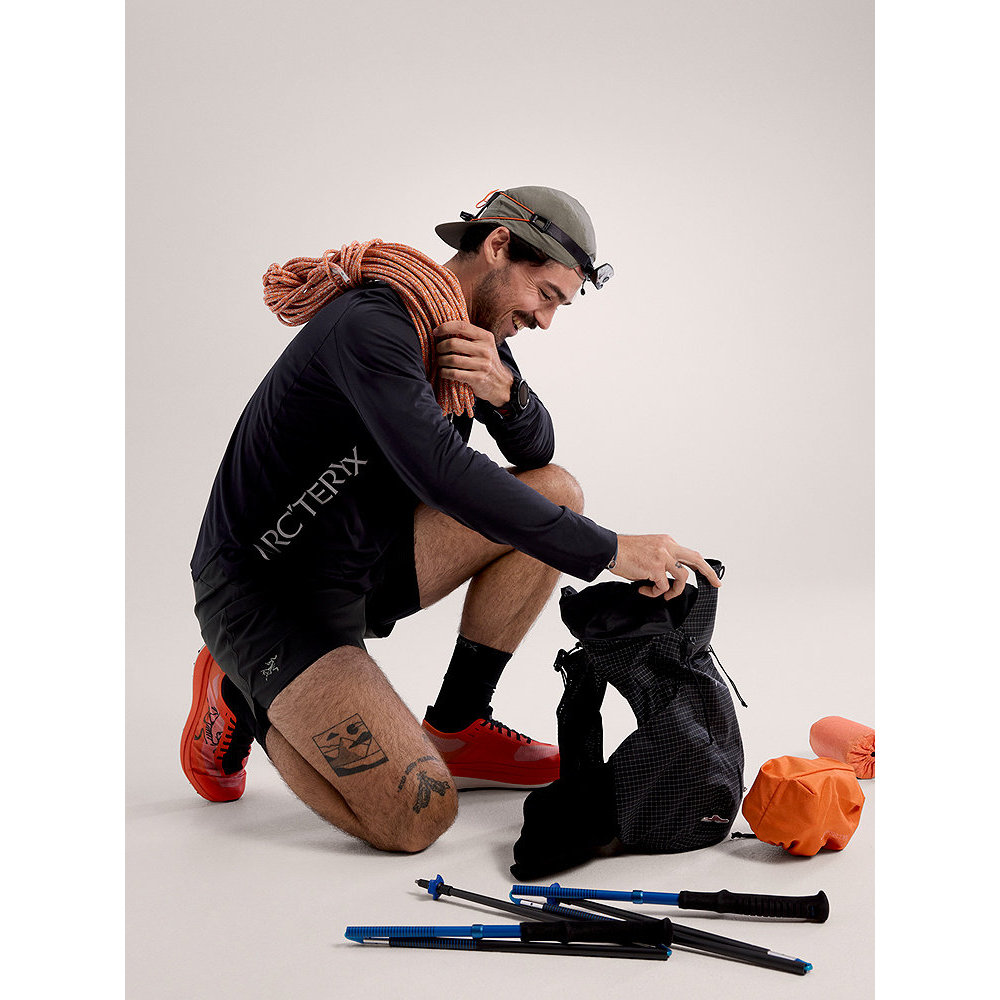 Arcteryx Áo Thun Nam 100% Bông, Logo Leo Núi và Hoạt Động Ngoài Trời