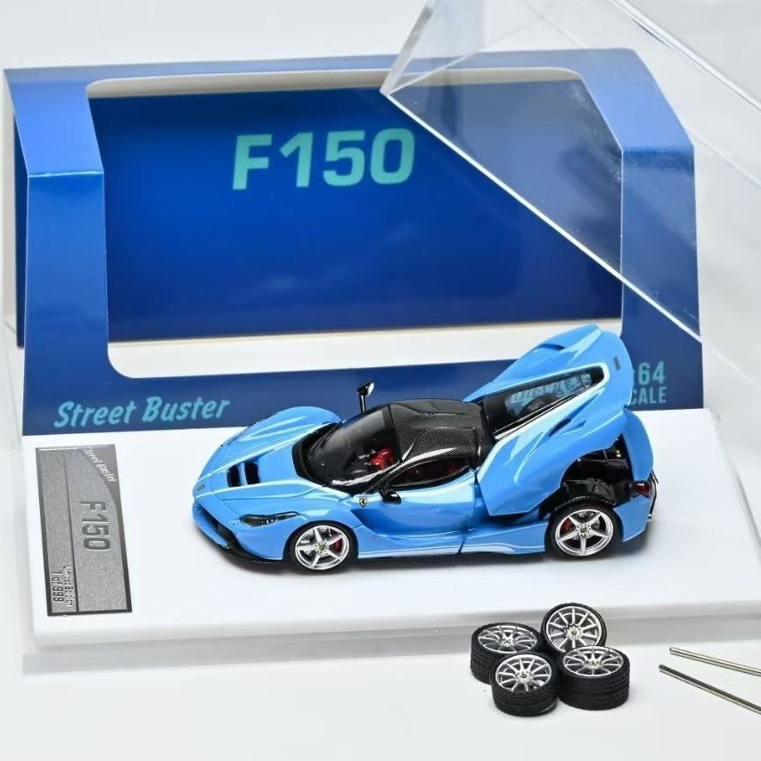 Street Buster 1 / 64 Ferrari LaFerrari F150 Hợp Kim Xanh Diecast Xe Mô Hình Đồ Chơi Quà Tặng Sinh Nh