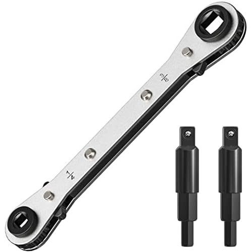 Cờ lê dịch vụ Mellbree HVAC, Thép Carbon, 3 / 8 in, 1 / 4 in, 5 / 16 in, 3 / 16 in