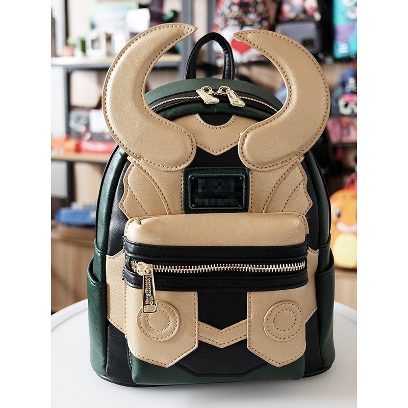 Loungefly Marvel Marvel Schoolbag Phim truyền hình Hàng hóa Loki Túi Ba lô Loki Schoolbag Ba lô