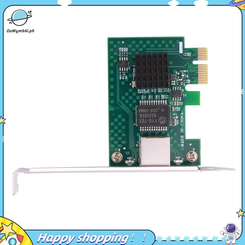 [ouwym9al] Card mạng I225-V, Card mạng máy chủ Ethernet Pci-E I225 2.5G cho máy tính để bàn