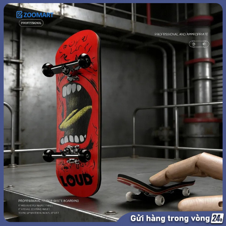 Mô hình fingerboard sưu tầm 29mm - Hợp kim Swing Hỗ trợ ，Bằng Gỗ Phong，Độ dày 1,8mm，Vòng bi loại bón