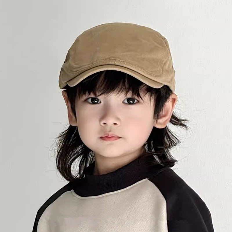 [2-8 Tuổi] Mũ Trẻ Em Thời Trang Cho Bé Niche Retro Đơn Giản Chuyển Tiếp Mũ Bé Trai Bé Gái Xuân Thu X