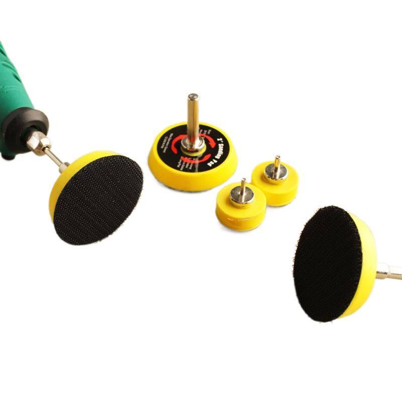 Đổ Giấy Nhám 3cm Điện Tự Dính Đĩa 7cm Khí Nén Đánh Bóng Đĩa Mài Đầu Mài Giấy Nhám Dính Di