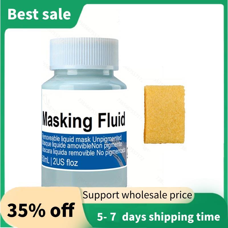 Easy Peel Liquid Latex Masking Fluid for Ink - Màu nước - Tranh bầu & Minh họa Mỹ thuật & Đồ thủ côn