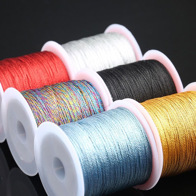 Chủ đề vàng Vàng Bạc Chủ đề Vòng tay đầy màu sắc Dây bện thủ công Dây đỏ Nút thắt Trung Quốc Màu sắc