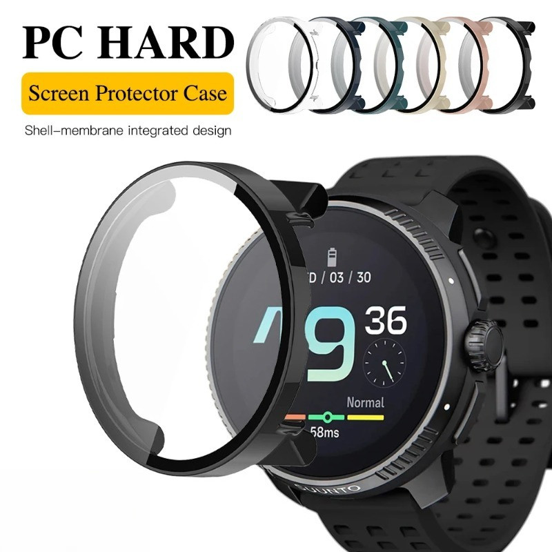Vỏ bảo vệ màn hình đồng hồ thông minh cho Suunto Race 2 Vỏ PC cứng mờ + Kính cường lực cho Suunto Ra