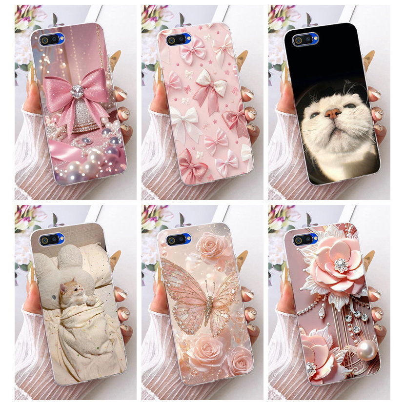 Dành Cho Realme C2 C2s C1 A1603 RMX1941 Vỏ Tranh Họa Tiết Hoa Thanh Lịch Mới RealmeC2 2020 Vỏ Điện T