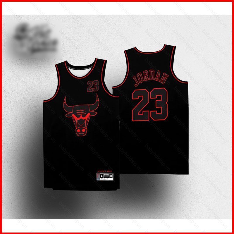 Áo jersey NBA chính hãng cho đội Bulls, Warriors và Lakers - In hìnhJordan, James, Curry - Hợp nam n