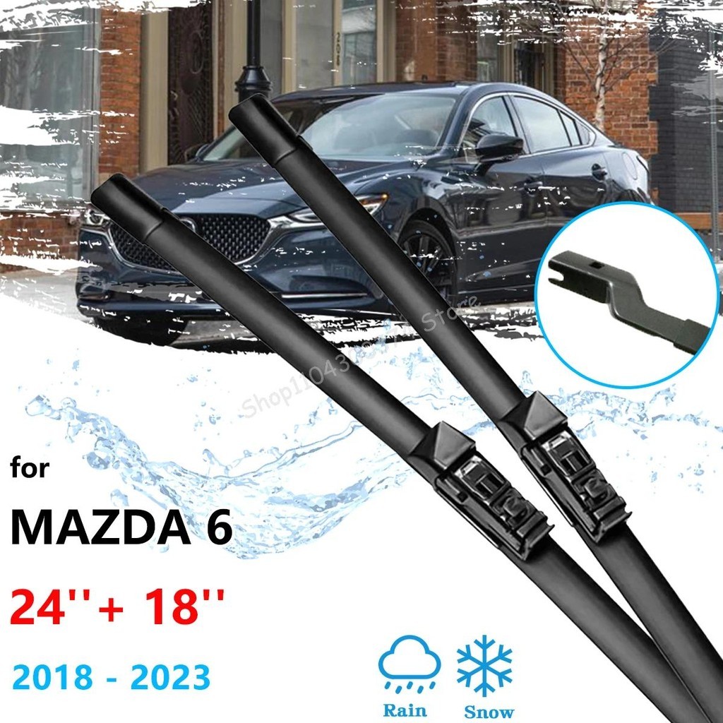 Dành Cho Xe Mazda6 Mazda 6 GJ 2018 2019 2020 2021 2022 2023 Lưỡi Lau Trước Ô Tô Cửa Sổ Cao Su Kính C