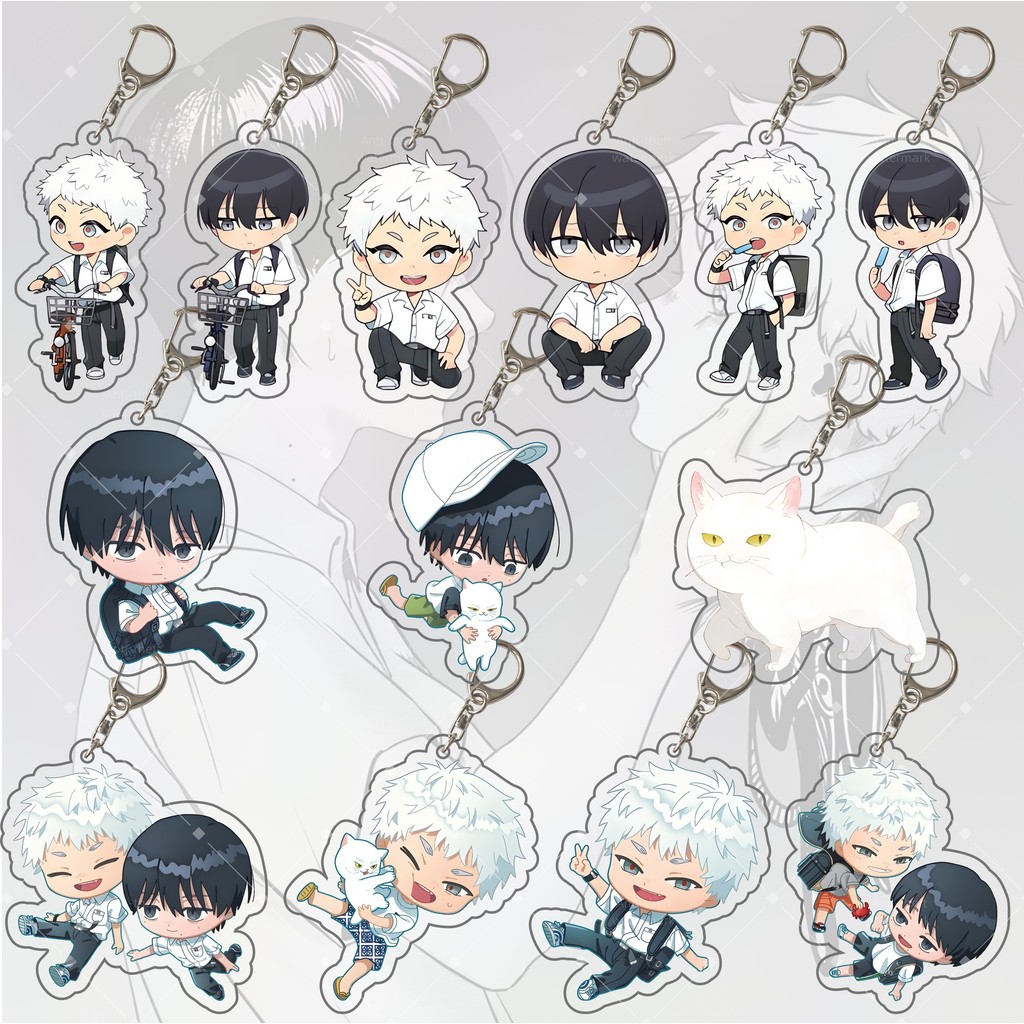 Anime Keychain Hikaru ga Shinda Natsu Hikaru Acrylic Keyring Strap Figure Hanging