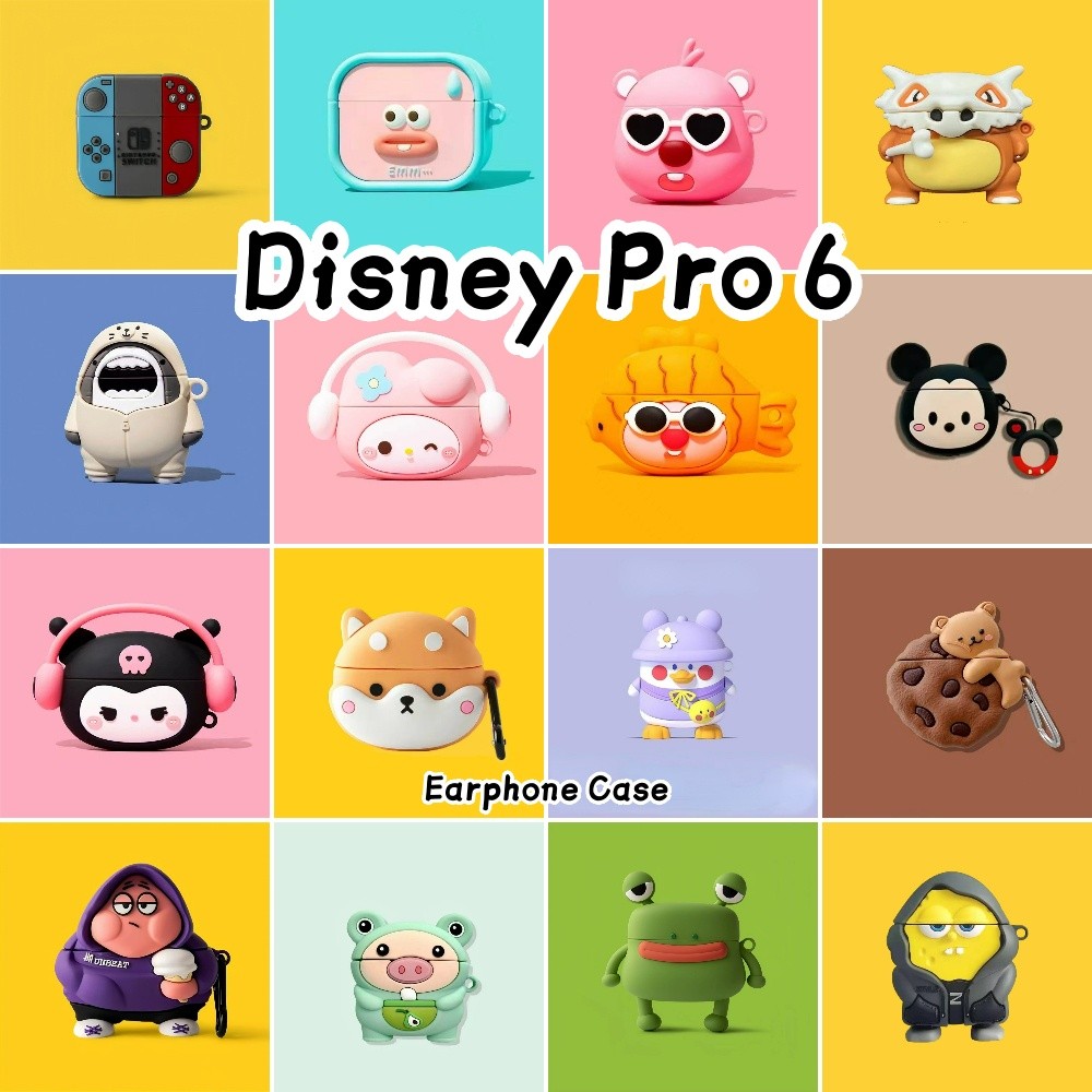 【imamura】Cho Disney Pro 6 ốp tai ng Case dòng thủy triều Vỏ Bảo Vệ Hộp Sạc Tai Nghe NO.3