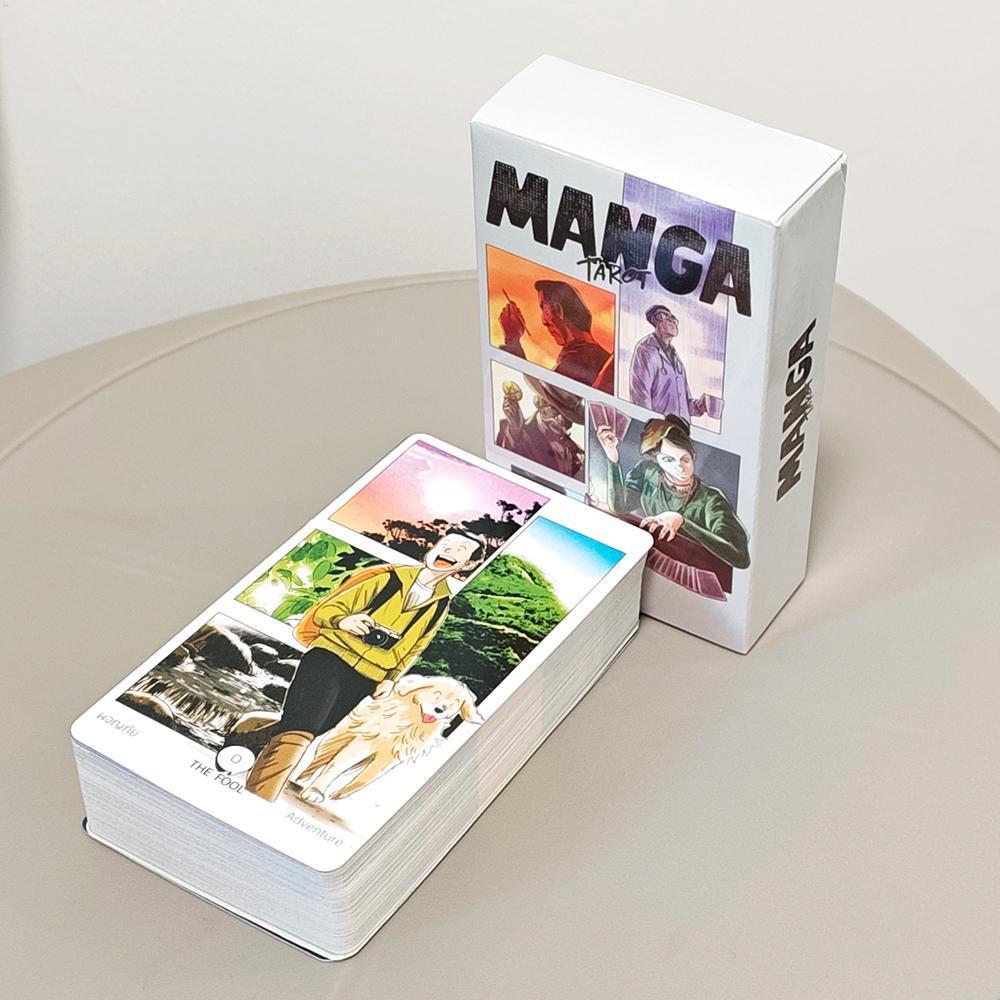 Manga Tarot Deck - 78 lá bài Phong cách Anime Tarot Bộ bài bói toán kể chuyện hiện đại dành cho ngườ