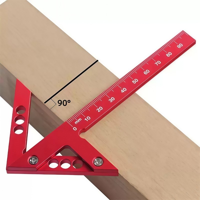 Máy đo đánh dấu nhôm chính xác MỘT 148mm để đo góc chính xác