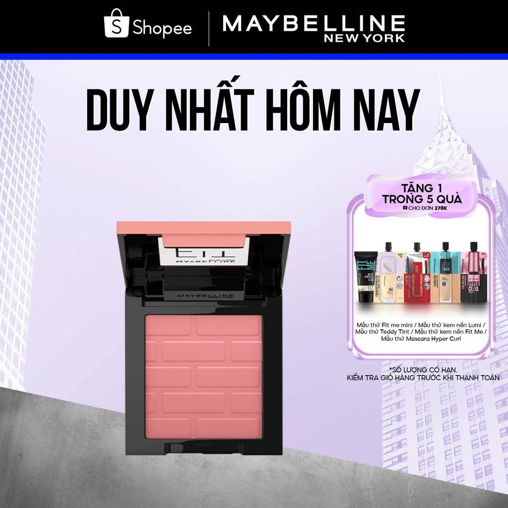 Phấn má hồng mịn lì chuẩn màu Maybelline Fit Me Blush 4.5g