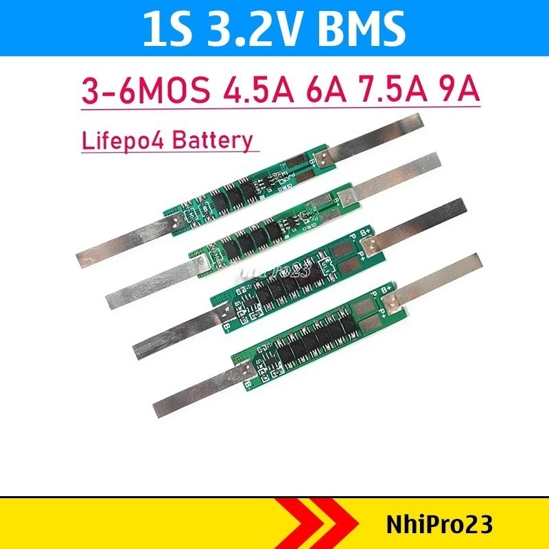 Mạch sạc và bảo vệ pin 1S 3.2V LiFePO4 - Lithium Sắt Photphat - Pin 32650