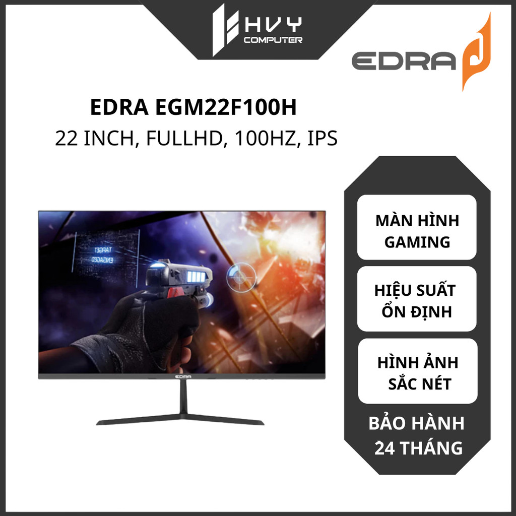 Màn hình Gaming EDRA EGM22F100H 22 inch, FullHD, 100Hz, IPS | Tối ưu trải nghiệm - Hàng Chính Hãng