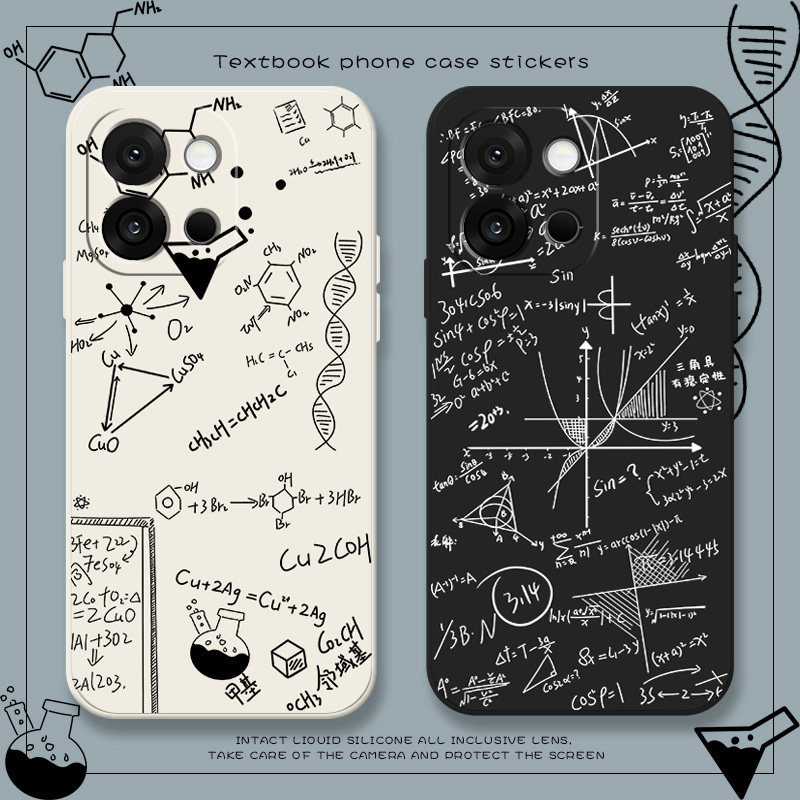 Công thức toán học Thích hợp cho Ốp điện thoại OnePlus 13T 1 + 13T Niche đơn giản KX110 Silicone opp