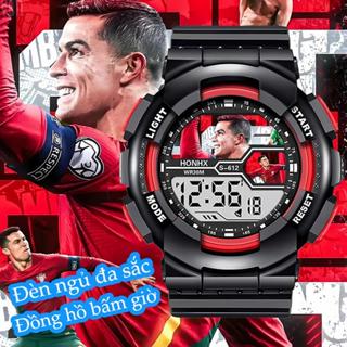 Đồng hồ điện tử chống nước, CR7, dành cho bé gái, phong cách hoạt hình, đồng hồ kỹ thuật số LED, có dây đeo và báo động có thể điều chỉnh, thích hợp cho trường học và quản lý thời gian tại nhà