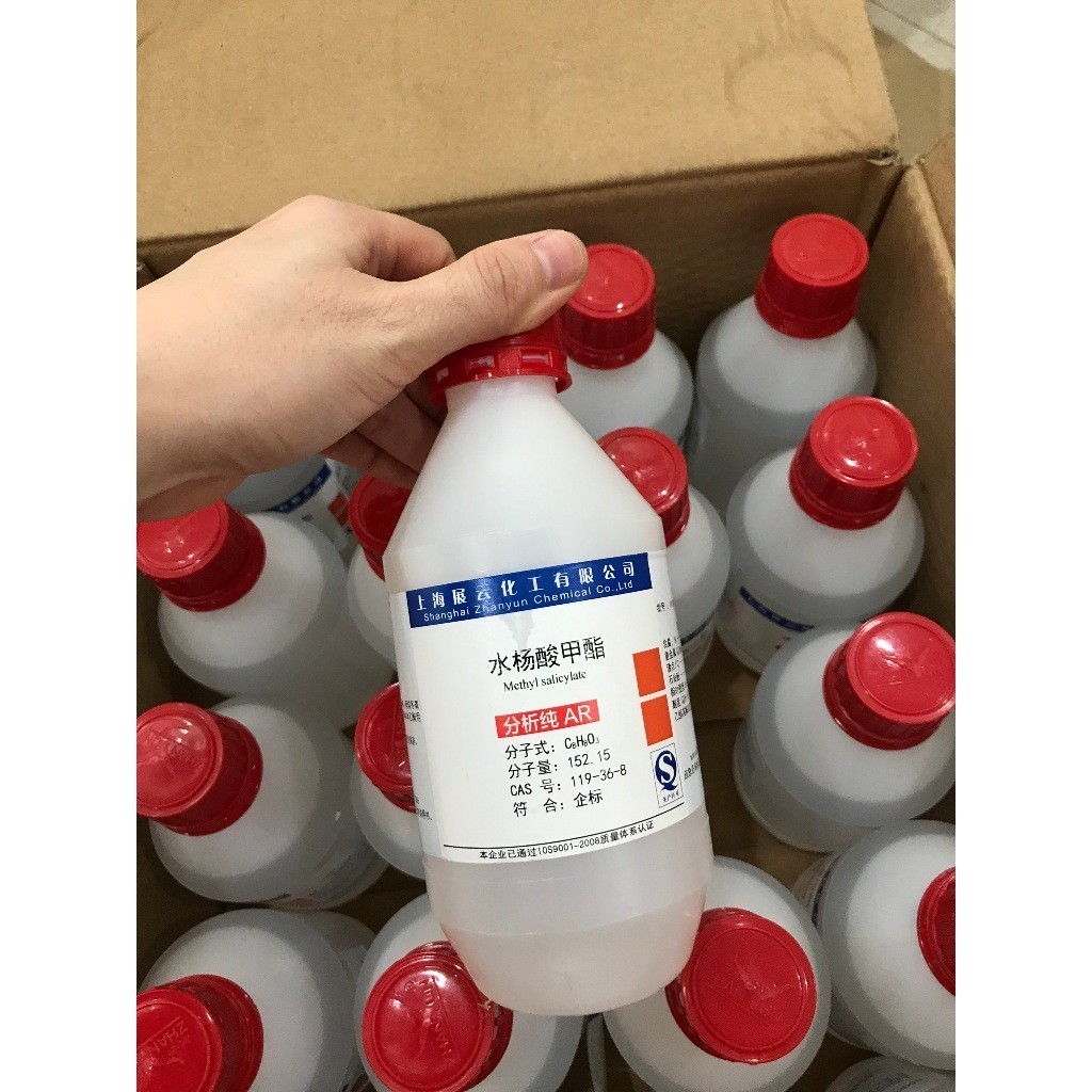 Chất Methyl salicylate 98% CAS 119-36-8 C8H8O3 chai 500ml metyl salicylat HCPTN