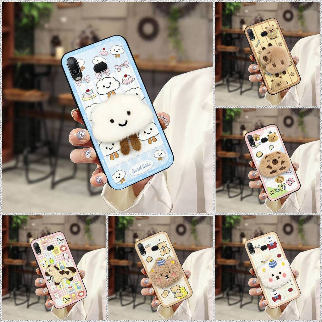 Túi Điện Thoại Dễ Thương Ốp lưng Samsung Galaxy A6S TPU Chống Bụi Bẩn Thiết Kế Thời Trang Vỏ Mềm Vải