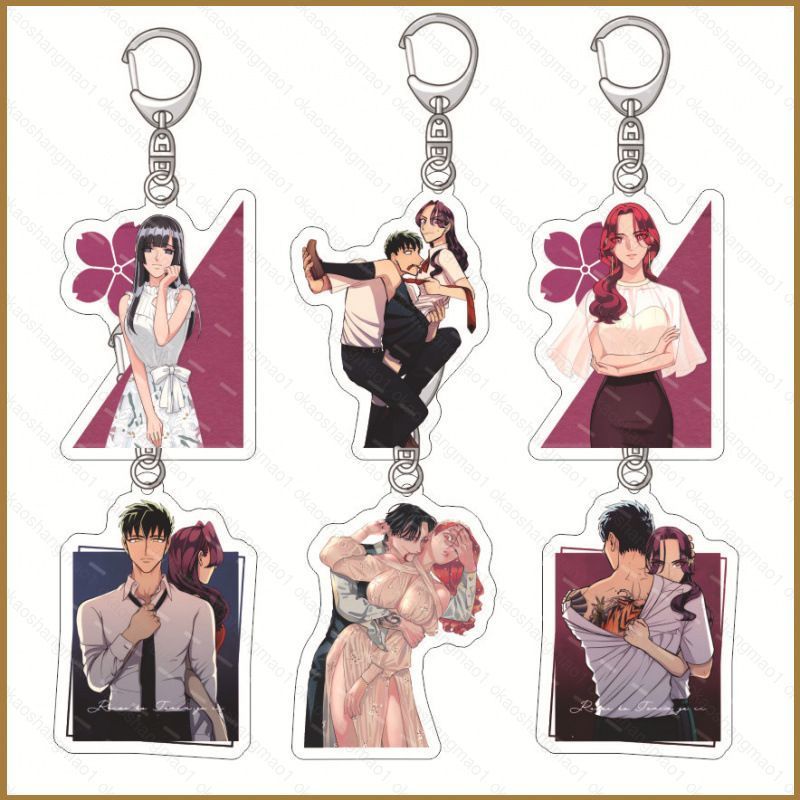 HK1 Yakuza Fiance Raise wa Tanin ga Ii Yoshino Somei Kirishima Miyama acylic móc khóa mặt dây chuyền