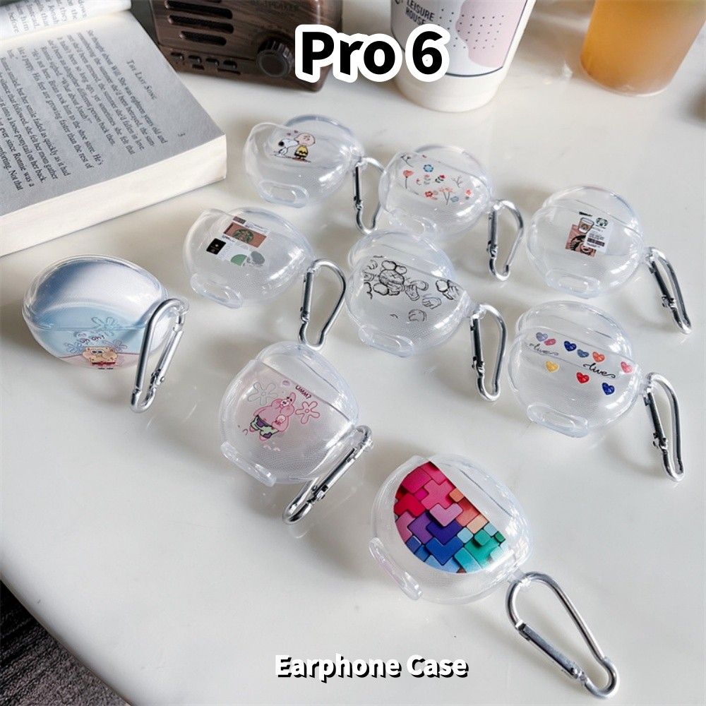 [imamura] Dành Cho Pro 6 Ốp Lưng Cool Tide Phim Hoạt Hình Vỏ Tai Nghe Silicon Mềm