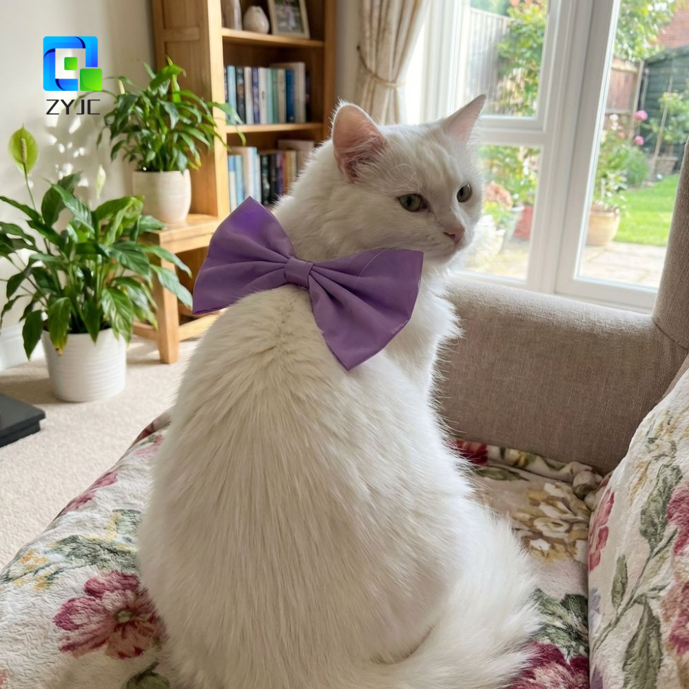 ZYJC Cat Bow Tie Collar, Trang trí trang trọng Mũ nón nơ mèo, Thời trang thanh lịch có thể điều chỉn