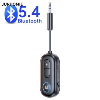 Bộ phát thu âm thanh JURHOMIE, có Mic Bluetooth 5.4 Bộ chuyển đổi không dây máy bay, Giắc cắm AUX âm thanh nổi Hifi 3,5mm mới Bộ chuyển đổi tai nghe máy bay 2 trong 1 Loa TV Ô tô