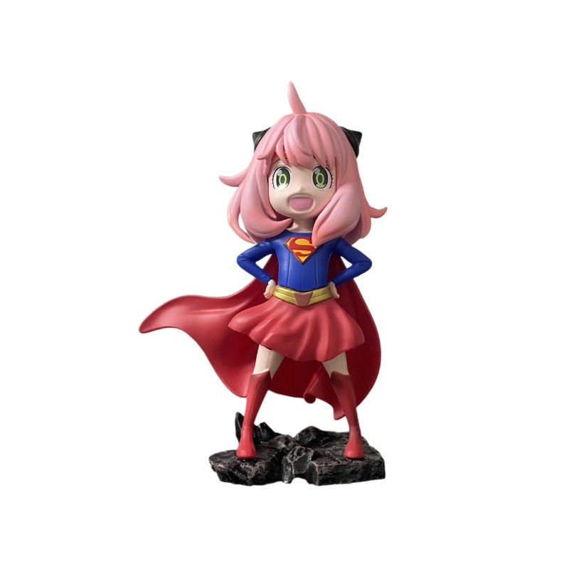Spy X Họ Anya Forger Cosplay Hình Siêu Nhân Anya Dual Head Anime Nhân Vật Hành Động Tượng Bộ Sưu Tập